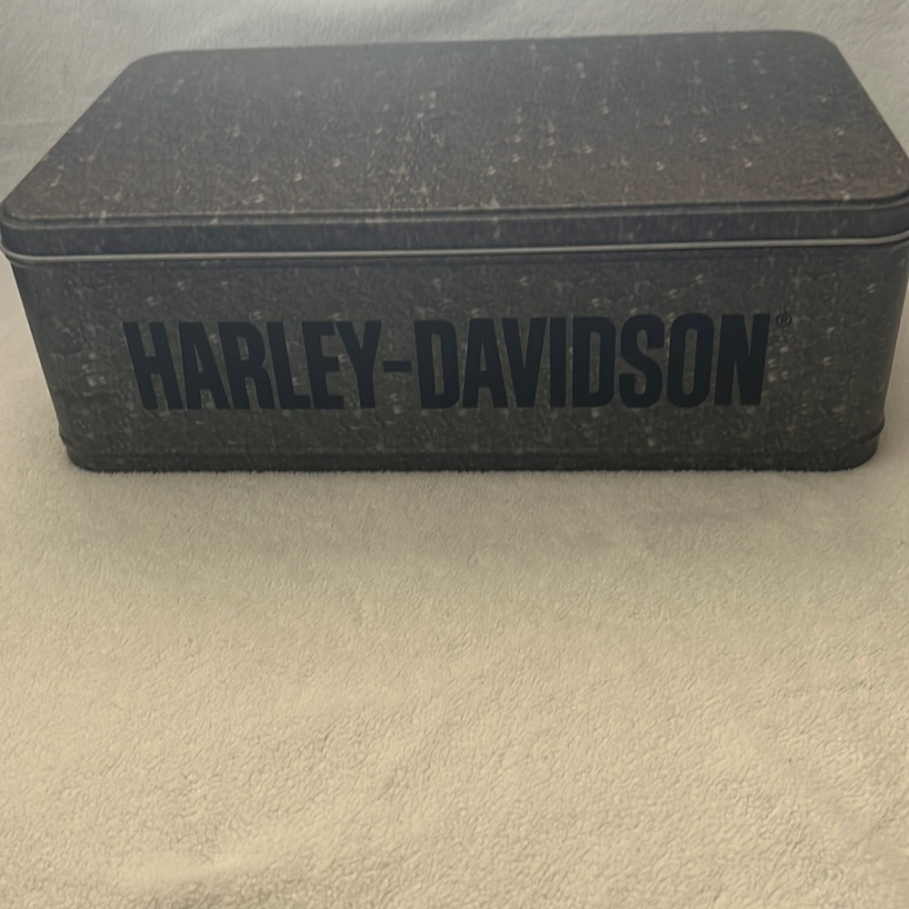 Harley Davidson galvanized metal collectors box